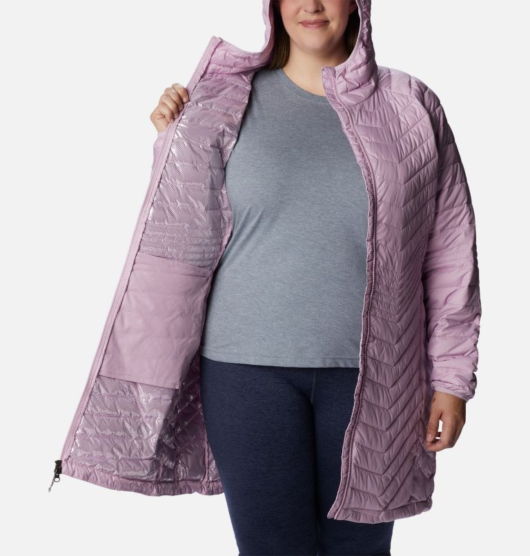 Women’s Powder Lite Mid Jacket - Plus Size, Color: Aura, image 5