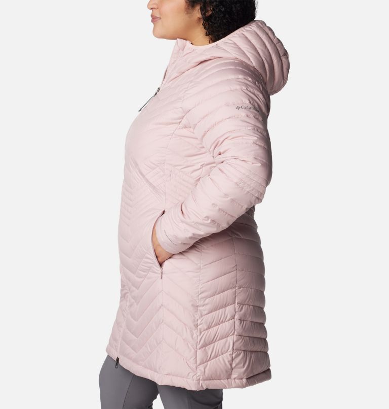 Thumbnail: Women’s Powder Lite Mid Jacket - Plus Size, Color: Dusty Pink, image 3
