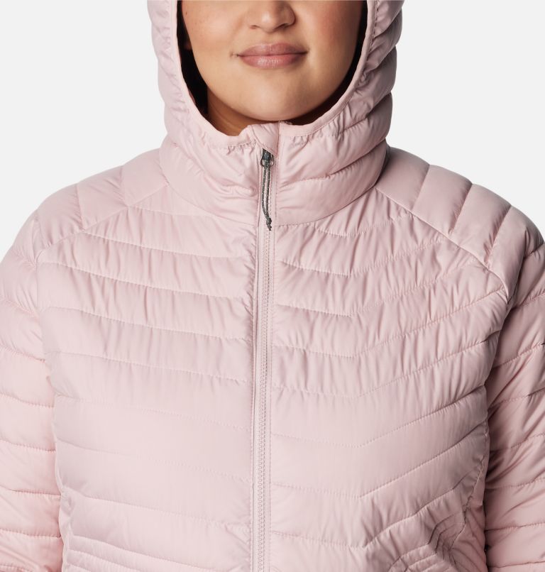 Women’s Powder Lite Mid Jacket - Plus Size, Color: Dusty Pink, image 4