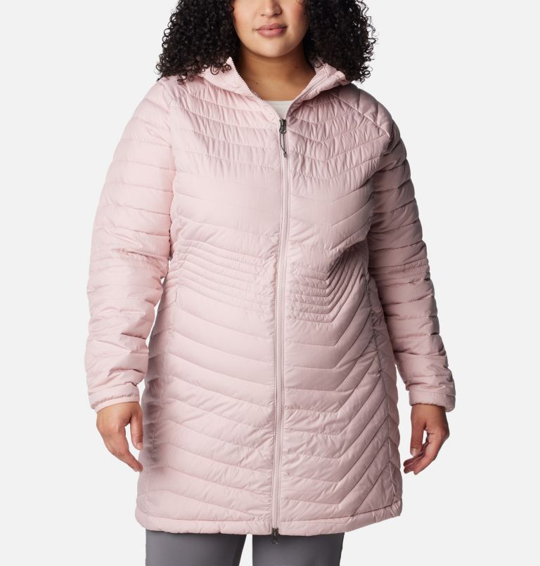 Thumbnail: Women’s Powder Lite Mid Jacket - Plus Size, Color: Dusty Pink, image 1