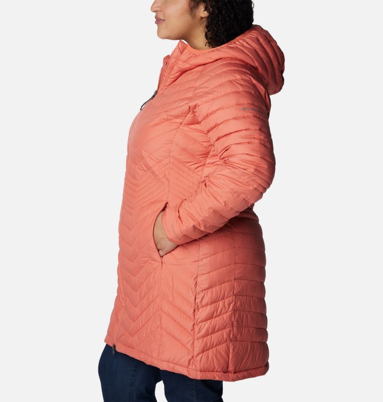 Women’s Powder Lite Mid Jacket - Plus Size, Color: Faded Peach, image 3