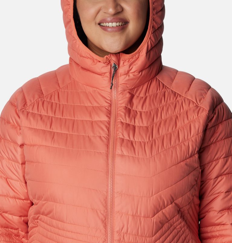 Women’s Powder Lite Mid Jacket - Plus Size, Color: Faded Peach, image 4