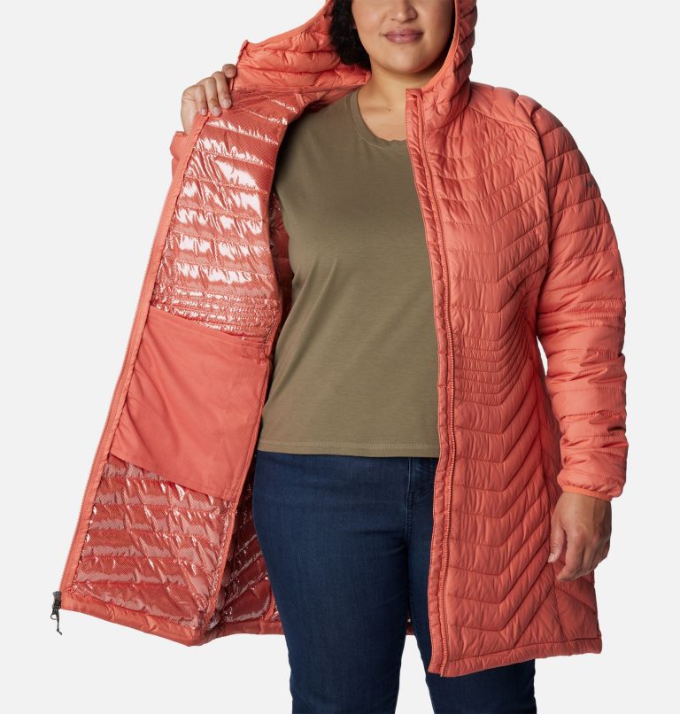 Thumbnail: Women’s Powder Lite Mid Jacket - Plus Size, Color: Faded Peach, image 5