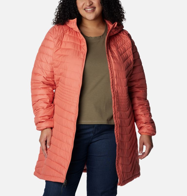 Thumbnail: Women’s Powder Lite Mid Jacket - Plus Size, Color: Faded Peach, image 7