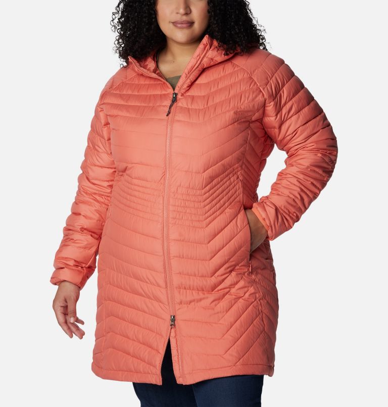 Women’s Powder Lite Mid Jacket - Plus Size, Color: Faded Peach, image 1