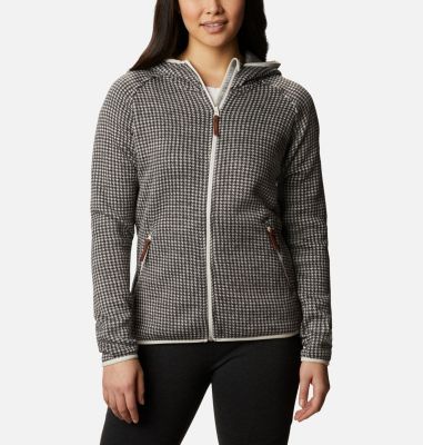 Veste Polaire Chillin&trade; Femme Chillin&trade; Fleece | 023 | L, Chalk Houndstooth, front