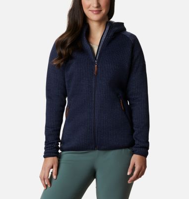 Veste Polaire Chillin&trade; Femme Chillin&trade; Fleece | 023 | L, Dark Nocturnal Houndstooth, front