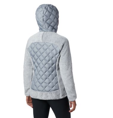 Veste Polaire Techy Hybrid&trade; Femme Techy Hybrid&trade; Fleece | 602 | XS, Tradewinds Grey, White Stripe, back