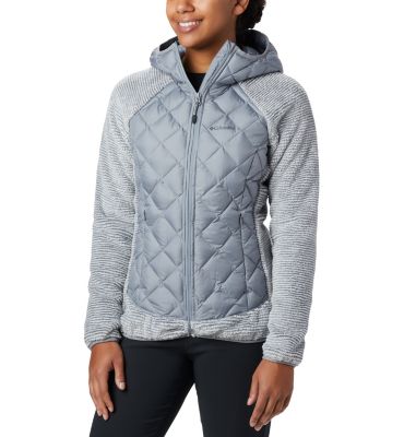 Veste Polaire Techy Hybrid&trade; Femme Techy Hybrid&trade; Fleece | 602 | XS, Tradewinds Grey, White Stripe, front
