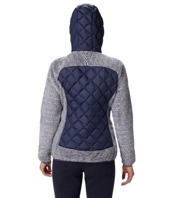 Veste Polaire Techy Hybrid&trade; Femme Techy Hybrid&trade; Fleece | 602 | XS, Nocturnal, White Stripe, back