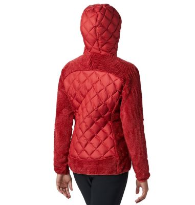 Veste Polaire Techy Hybrid&trade; Femme Techy Hybrid&trade; Fleece | 602 | XS, Daredevil, Beet Stripe, back