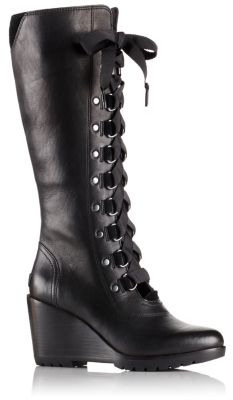 lace up boots no zipper