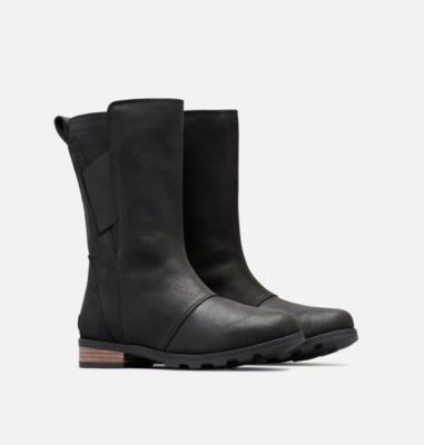 sorel emelie mid leather waterproof boots