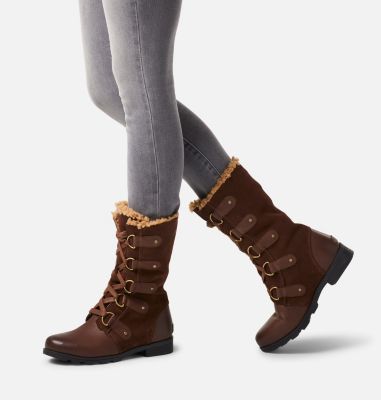 sorel emelie leather tall boots