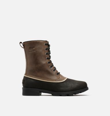 Waterproof Leather Lace Up Winter Boot 