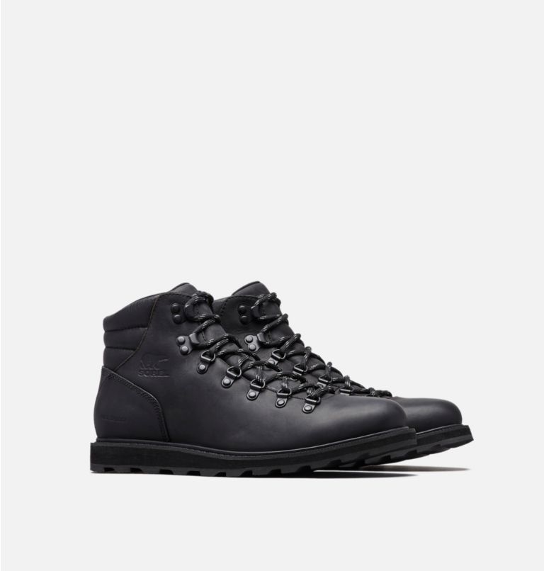 MADSON&trade; HIKER WATERPROOF | 010 | 12 Men's Madson&trade; Hiker Boot, Black, Black, 3/4 front