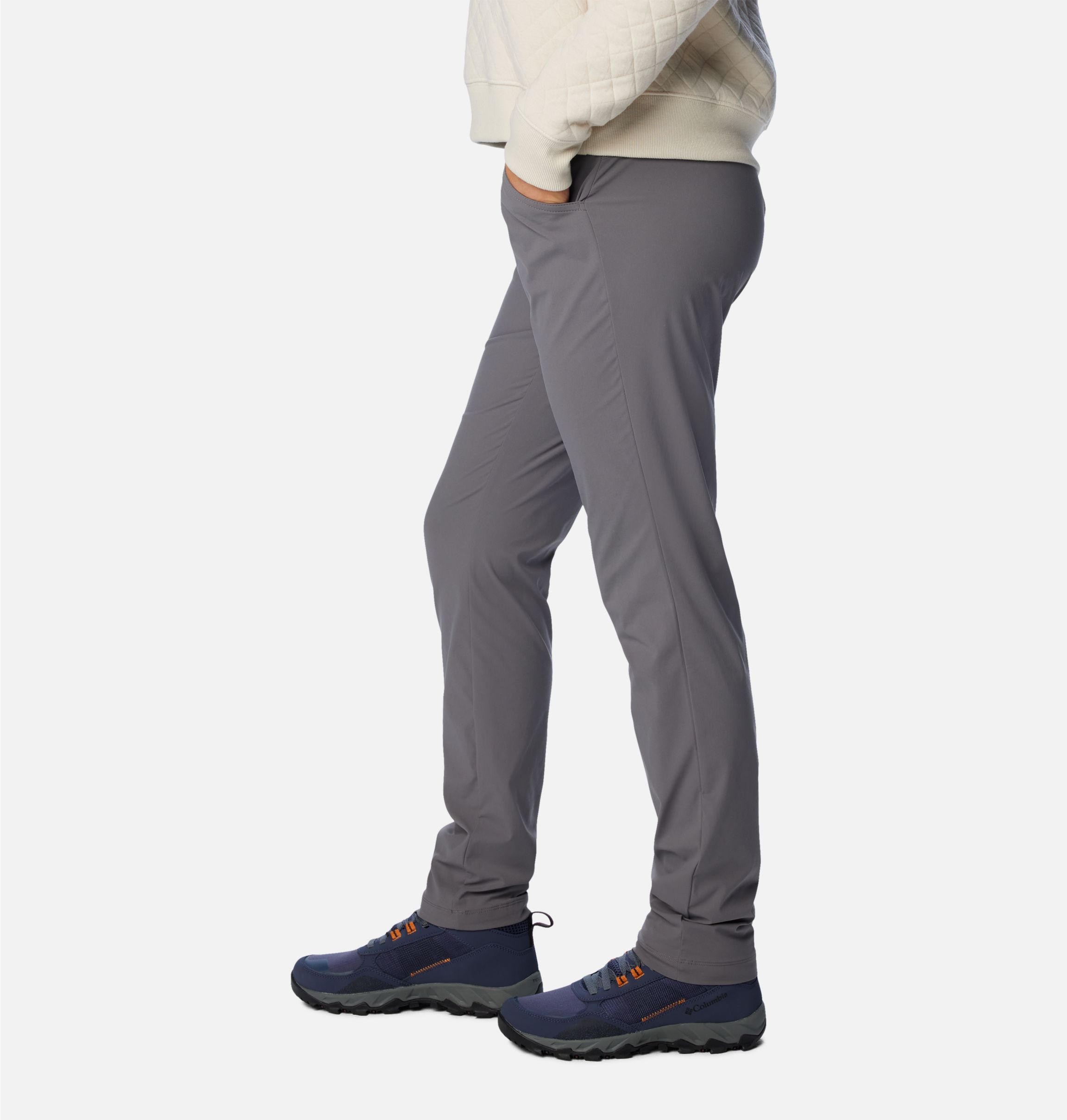 Columbia Anytime Casual Ankle Pant in Gray