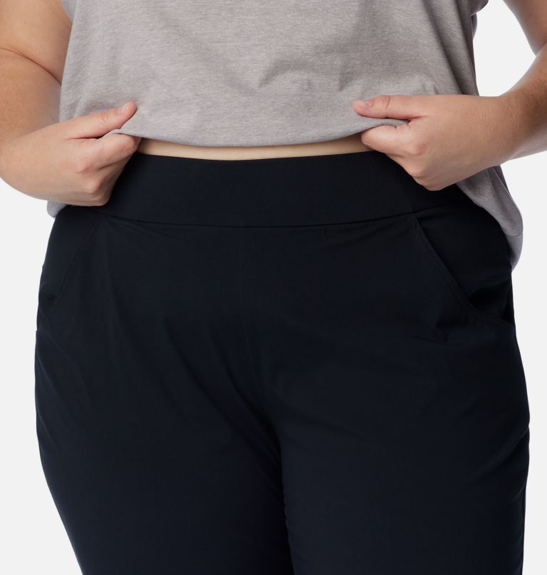 Thumbnail: Women's Anytime Casual Pull On Pants - Plus Size, Color: Black, image 4