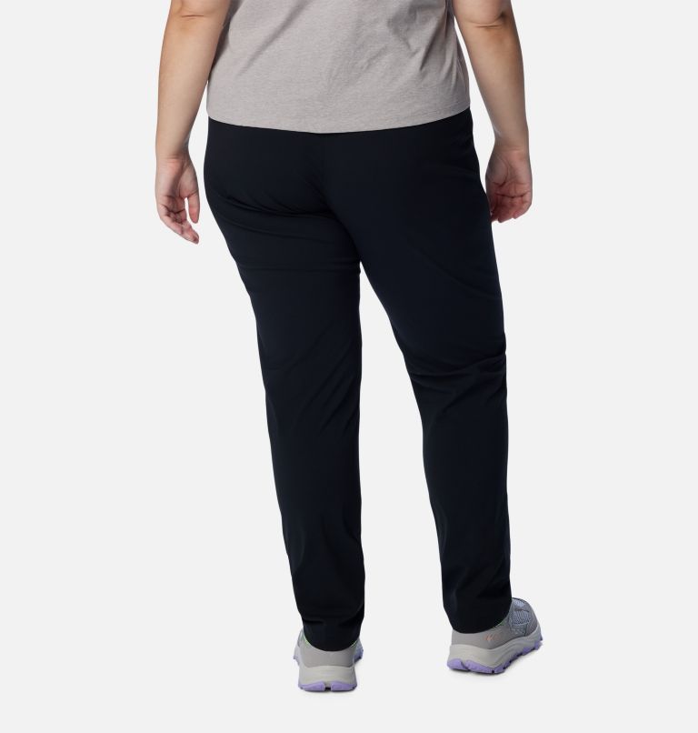 Thumbnail: Women's Anytime Casual Pull On Pants - Plus Size, Color: Black, image 2
