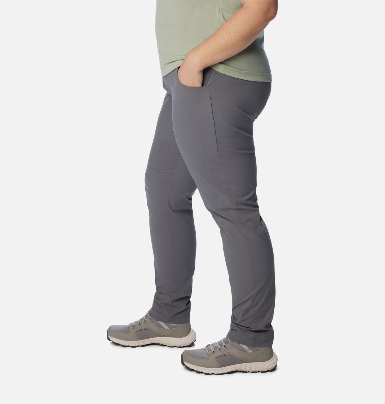 Thumbnail: Women's Anytime Casual Pull On Pants - Plus Size, Color: City Grey, image 3