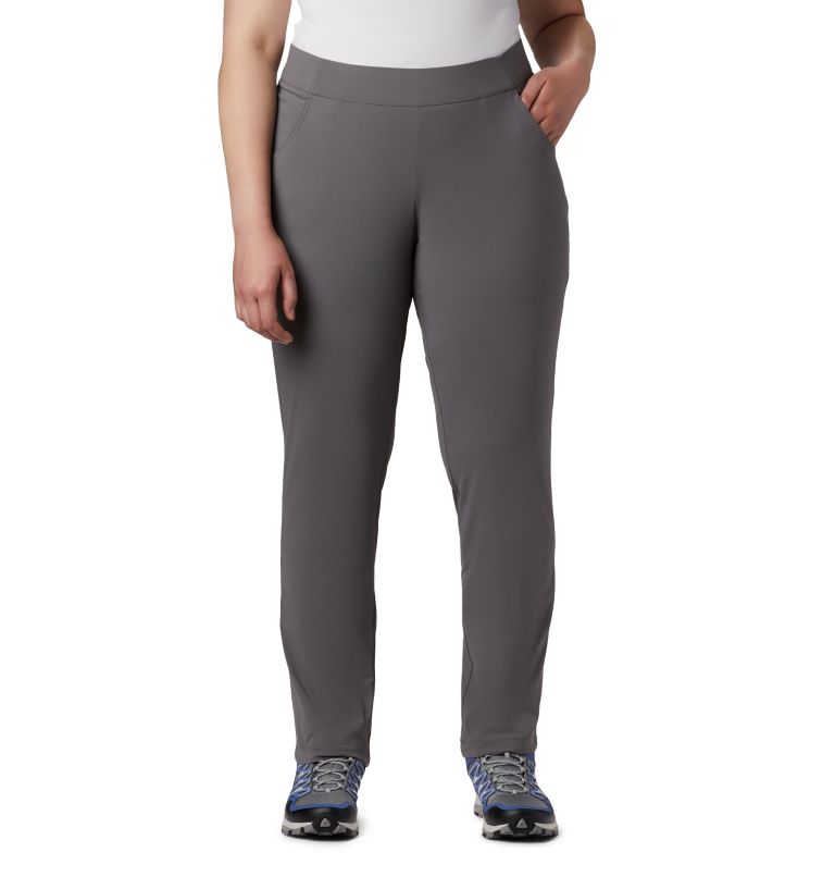 Thumbnail: Women's Anytime Casual Pull On Pants - Plus Size, Color: City Grey, image 1