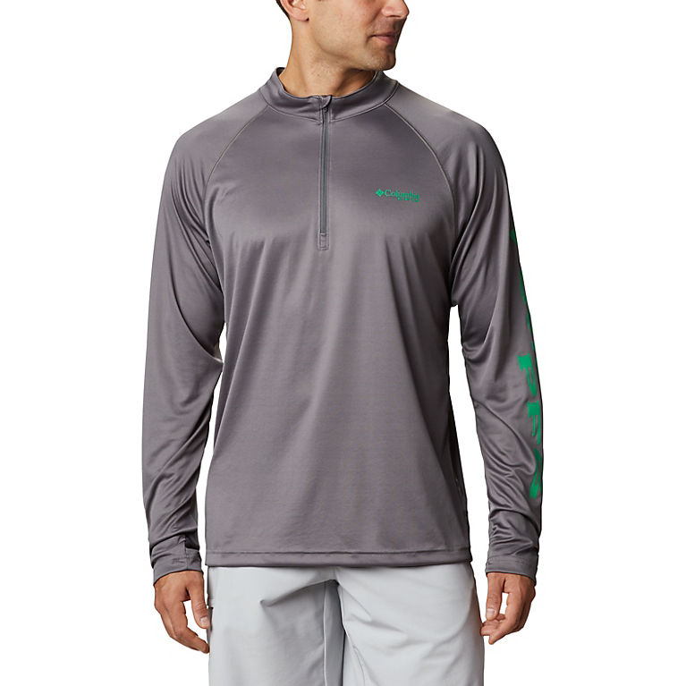 6X Columbia Mens Terminal Tackle 1//4 Zip Nightshade White