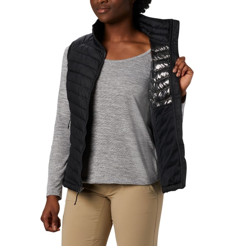 Thumbnail: Women's Powder Lite Vest, Color: Black, image 3