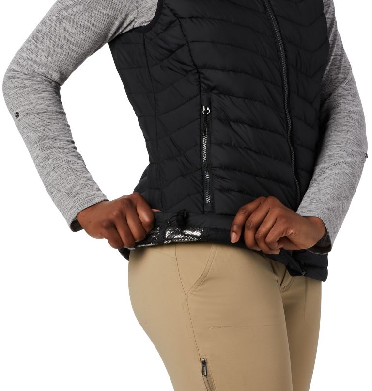 Women's Powder Lite Insulated Vest, Color: Black, image 5