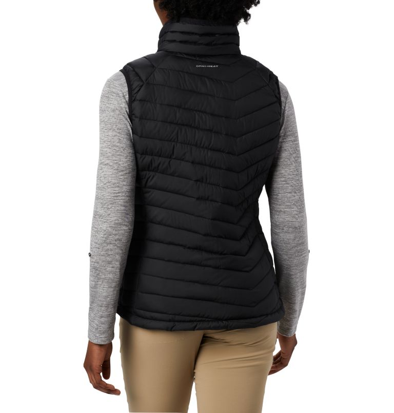 Women's Powder Lite Insulated Vest, Color: Black, image 2