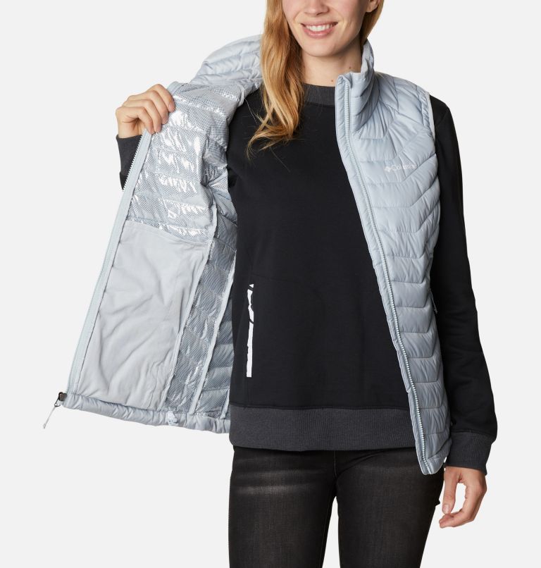 Thumbnail: Women's Powder Lite Insulated Vest, Color: Cirrus Grey, image 5