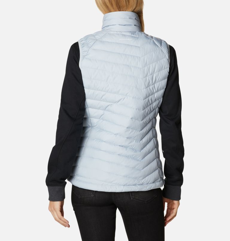 Women's Powder Lite Insulated Vest, Color: Cirrus Grey, image 2