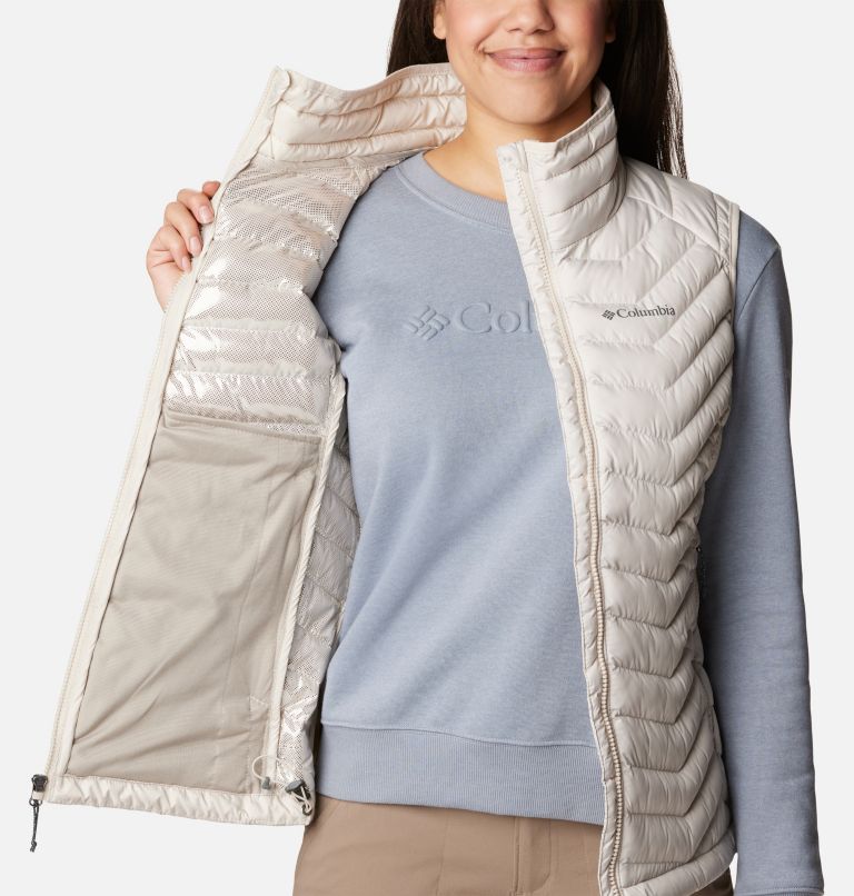 Women's Powder Lite Insulated Vest, Color: Dark Stone, image 5