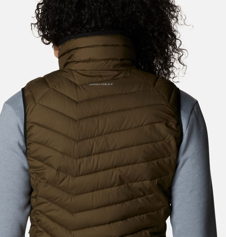 Thumbnail: Women's Powder Lite Insulated Vest, Color: Olive Green, image 6