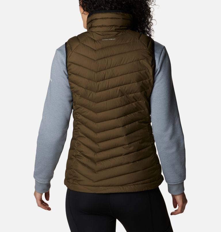 Thumbnail: Women's Powder Lite Insulated Vest, Color: Olive Green, image 2