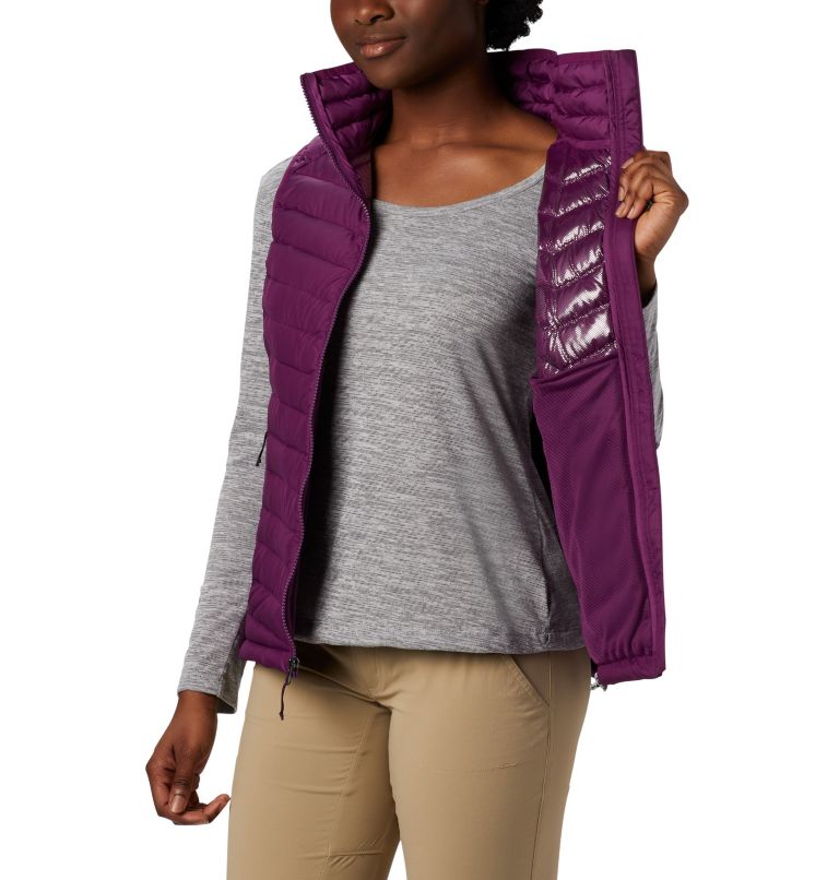 Women's Powder Lite Insulated Vest - 2023 COLLECTION, Color: Wild Iris, image 3