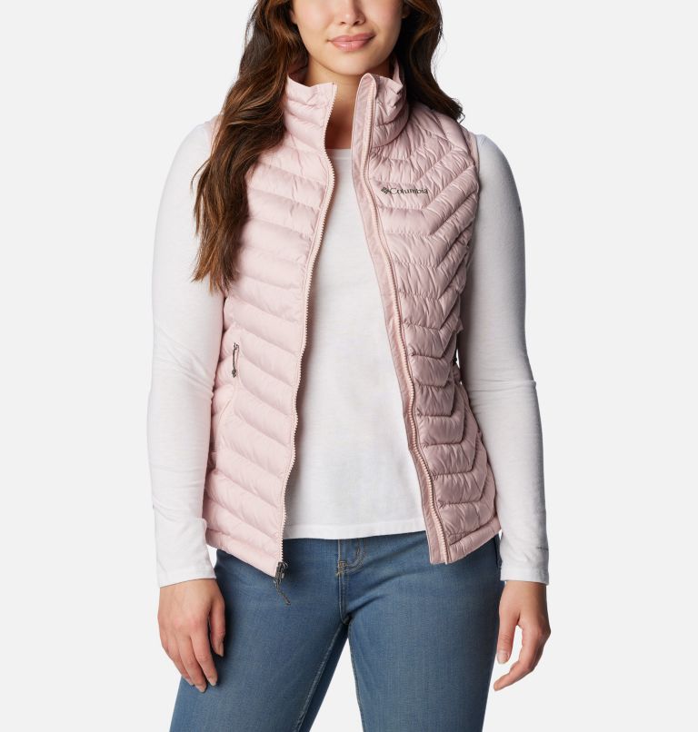 Women's Powder Lite Insulated Vest, Color: Dusty Pink, image 9