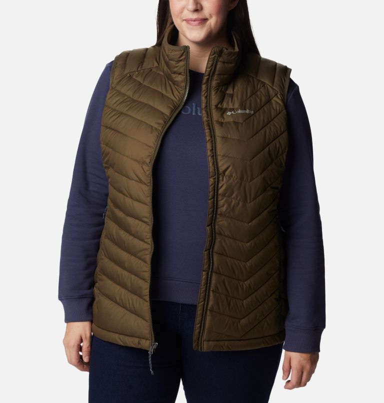 Women's Powder Lite Vest - Plus Size, Color: Olive Green, image 6