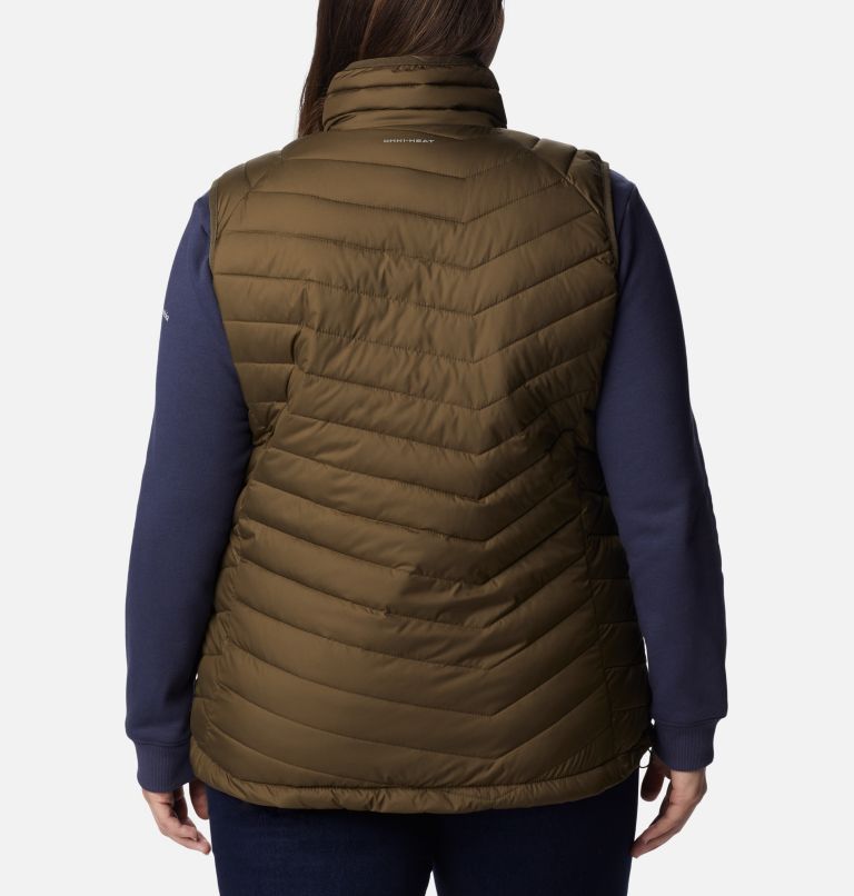 Thumbnail: Women's Powder Lite Vest - Plus Size, Color: Olive Green, image 2
