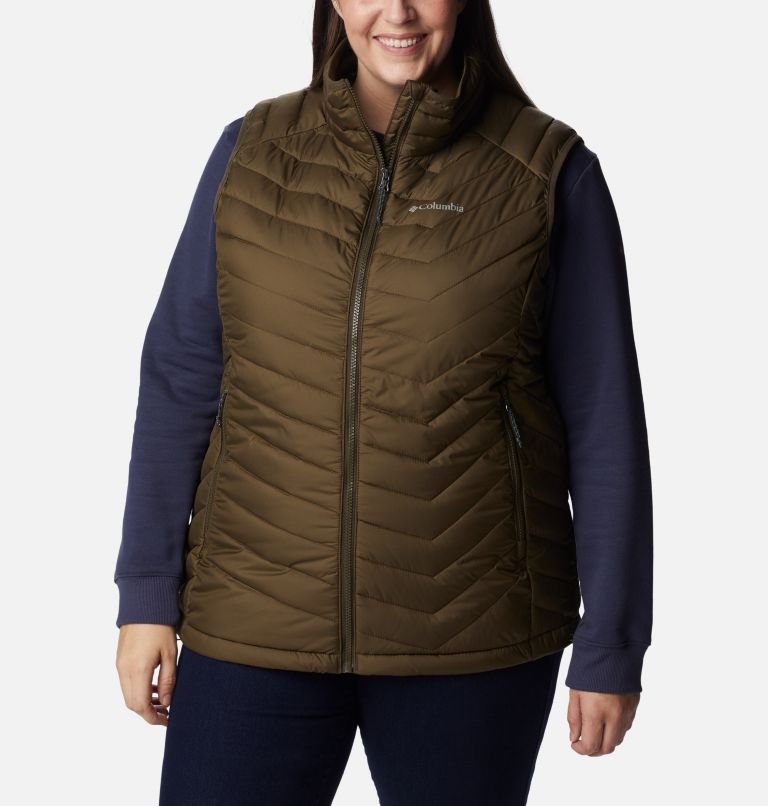 Women's Powder Lite Vest - Plus Size, Color: Olive Green, image 1
