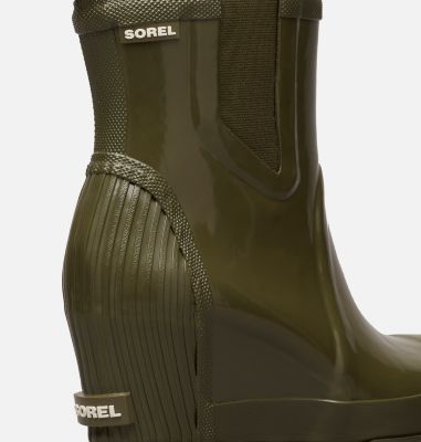 sorel joan rain wedge chelsea gloss