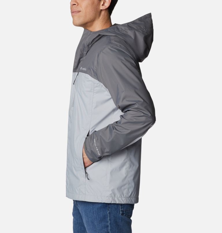 Chaqueta con capucha verde en tejido impermeable Pouring Adventure II de  Columbia, ASOS