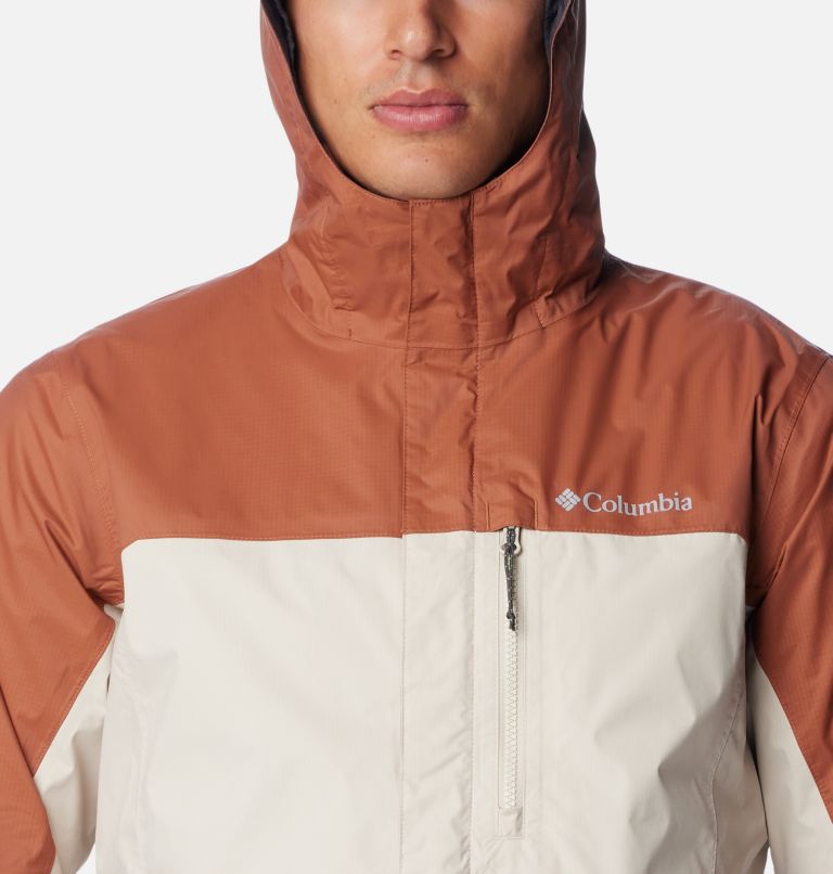 Men's Pouring Adventure II Waterproof Walking Jacket, Color: Dark Stone, Auburn, image 4
