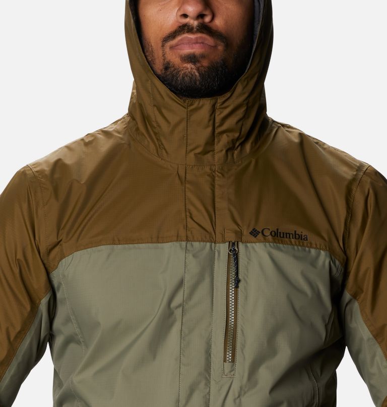 Veste Pouring Adventure II Homme, Color: Stone Green, New Olive, image 4