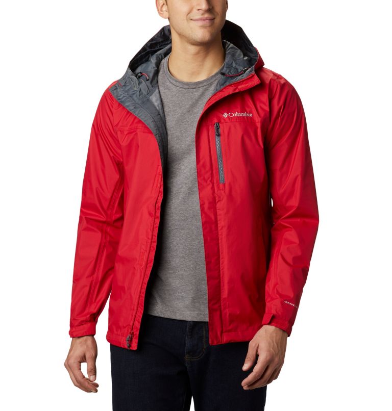 Chaqueta impermeable hombre MOUNTAIN roja