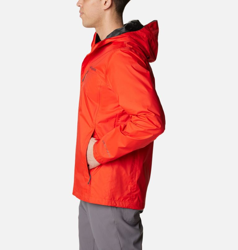 Chaqueta Impermeable Pouring Adventure II para hombre, Color: Spicy, image 3