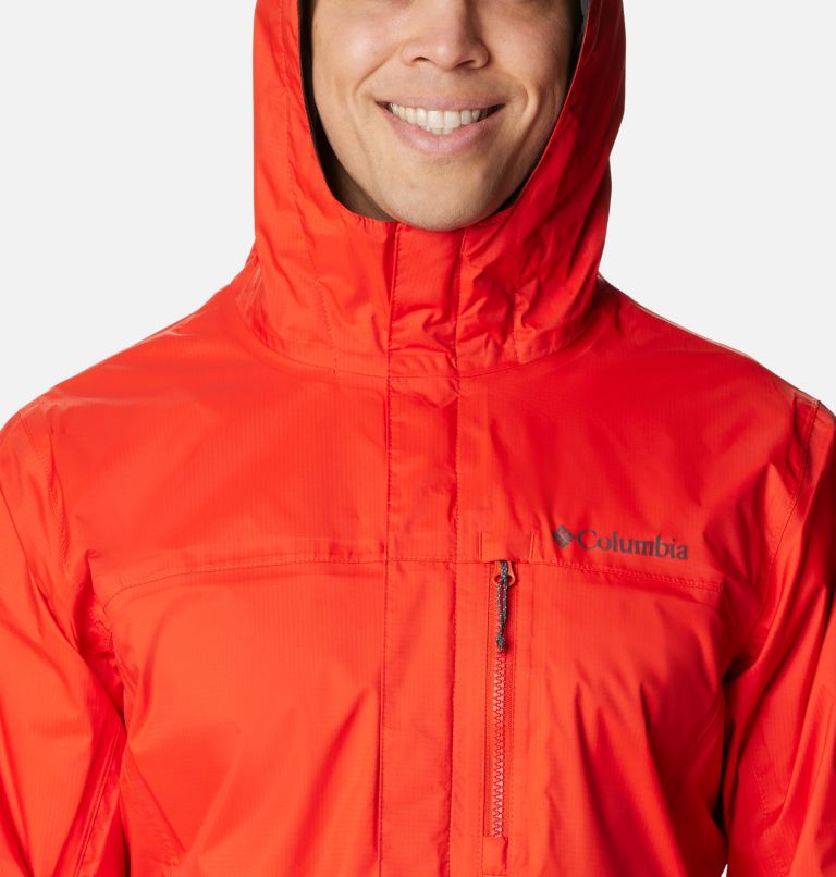 Thumbnail: Chaqueta Impermeable Pouring Adventure II para hombre, Color: Spicy, image 4
