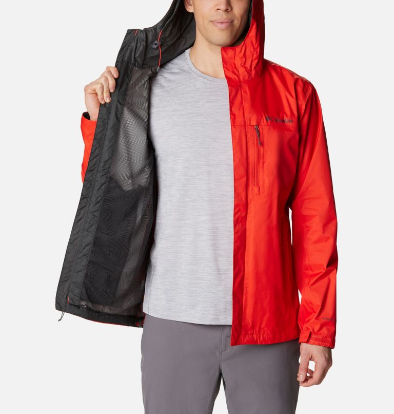 Thumbnail: Men's Pouring Adventure II Jacket, Color: Spicy, image 5