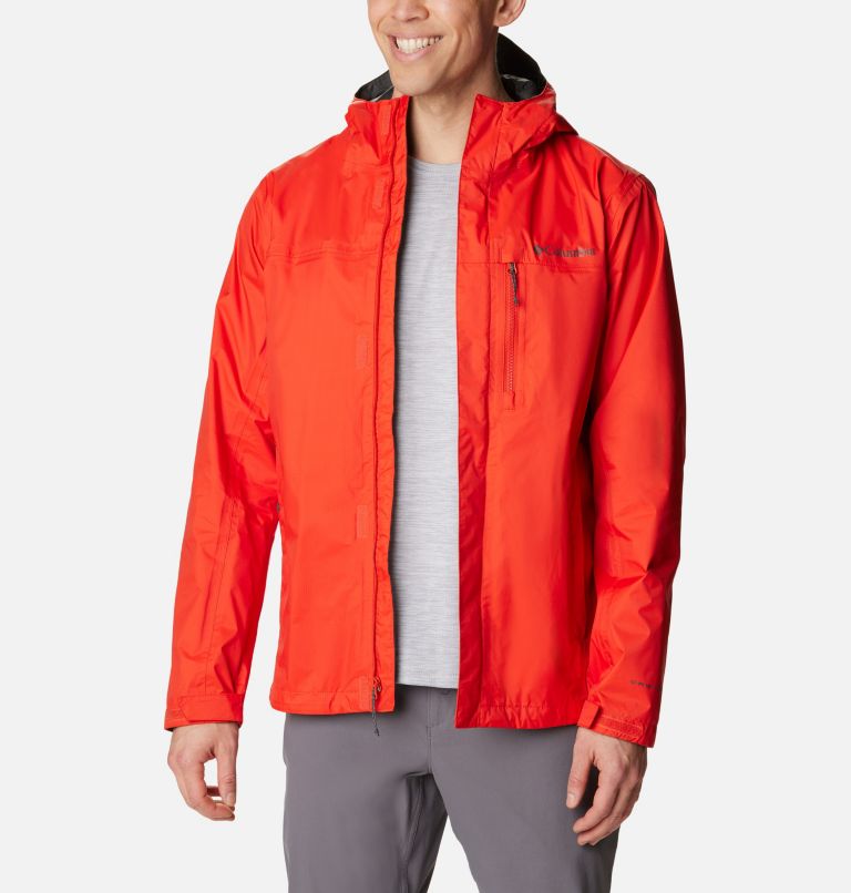 Thumbnail: Men's Pouring Adventure II Jacket, Color: Spicy, image 8