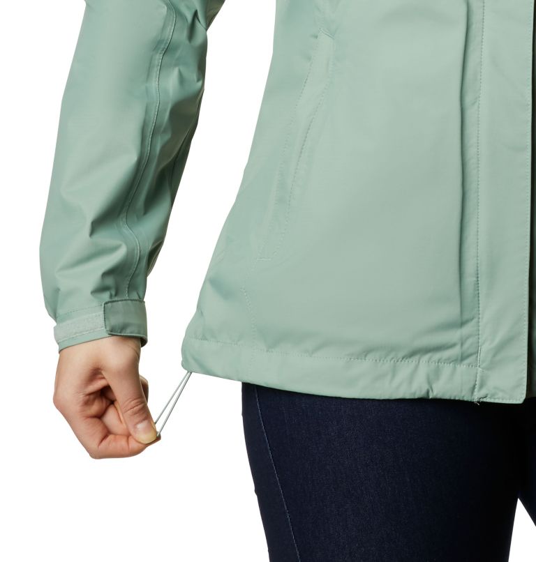 Women's Pouring Adventure II Waterproof Walking Jacket, Color: Light Lichen, image 6