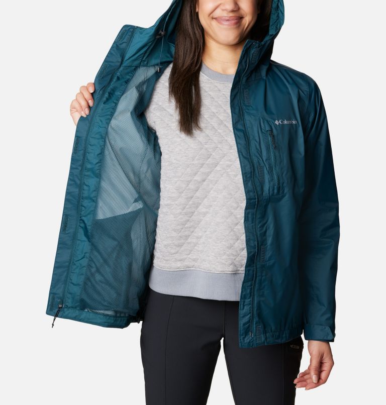 Thumbnail: Women's Pouring Adventure II Jacket, Color: Night Wave, image 5